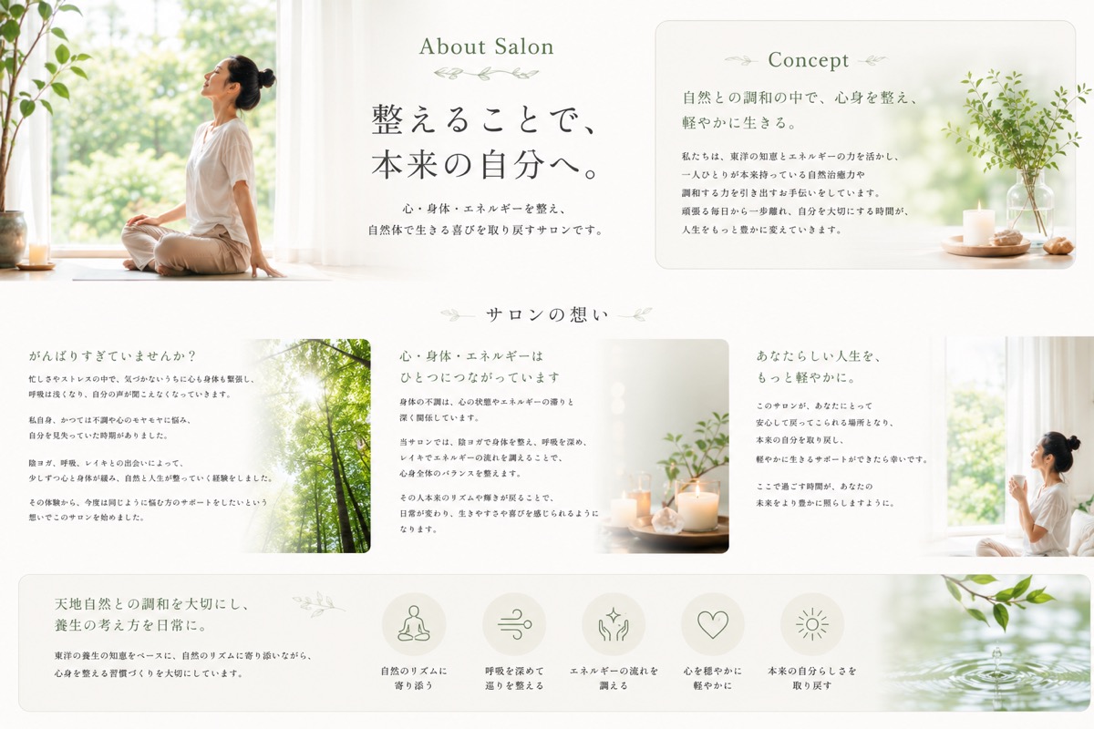 Salon Harmony サロンの想い