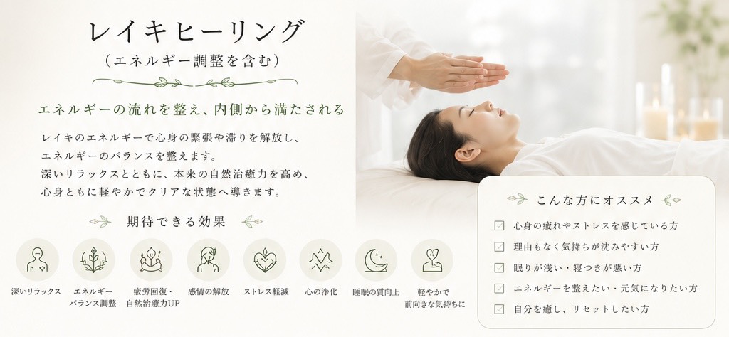 レイキヒーリング — Salon Harmony 香港